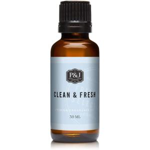 imagePampampJ Trading Fragrance Oil  Clean ampamp Fresh Oil 30ml  Candle Scents for Candle Making Freshie Scents Soap Making Supplies Diffuser Oil Scents