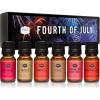 imagePampampJ Trading Fourth of July Set of 6 Fragrance Oils  Red Cherry Watermelon Strawberry Shortcake Campfire Smores Cola Scented Oils for Candle Scents Soap Making Diffuser Oil
