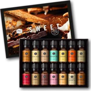 imagePampampJ Trading Sweet Essential Oil  14x10ml Set Premium Fragrance Oils for Candle Making Diffuser Soap Perfume Bath ampamp Body CrueltyFree