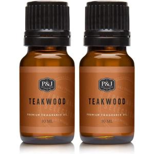 imagePampampJ Trading  Teakwood Scented Oil 10ml  Fragrance Oil for Candle Making Soap Making Diffuser OilTeakwood Scent